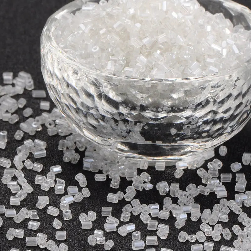 1lb 2mm Cut 11/0 Seed Bead Bugle Bead Spacer Beads DIY Jewelry Making