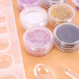 107pcs DIY Crystal Silicone Mold Set Rings Necklace Pendant Jewelry Molds