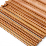15-Piece Wood Crochet Hook Set for Handwork Gift