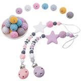 36pcs 20mm Round Knitting Crochet Wooden Beads DIY Jewelry Loose Beads