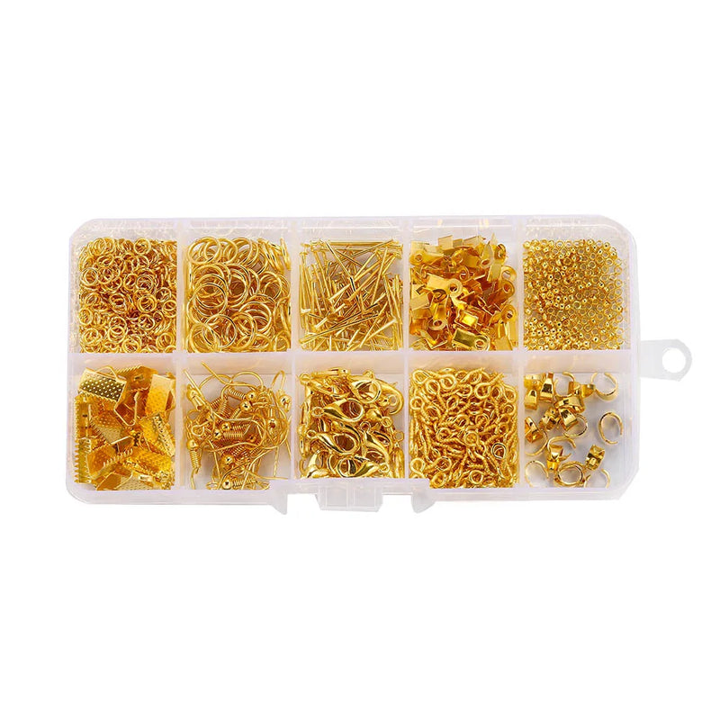 4Color Mix Style Jewelry Findings Kits for DIY Jewelry Making Supplies