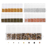 Mixed Crimp End Beads Round Stopper Spacer Beads For DIY Jewelry Making Kit