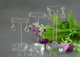Acrylic T Shape Crystal Earrings Holder Set