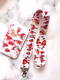 Blood Card Lanyard ID Holder Neck Strap Keychain