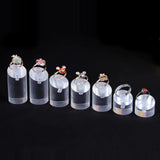 Clear Acrylic Finger Ring Display Stand Holder Set Jewelry Display Stand