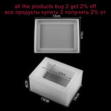 Creative DIY Tissue Box Silicone Mold Home Storage Box Making Epoxy Resin Molds