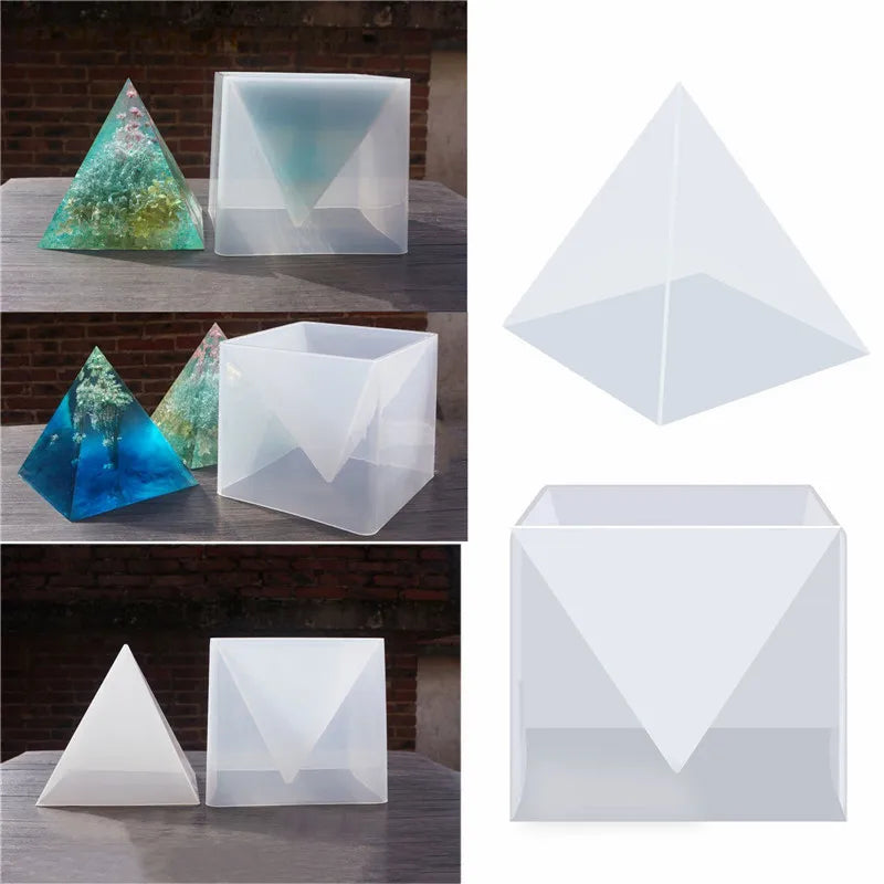Pyramid Silicone Mould DIY Resin Craft Jewelry Making Mold