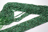 Natural 4.2mm Emerald Faceted Round Beads for Jewelry Making