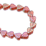 10*12mm Crystal Electroplated Leaves Glass Beads for Jewelry Making