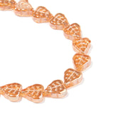10*12mm Crystal Electroplated Leaves Glass Beads for Jewelry Making