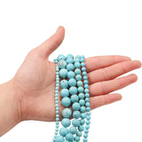 Natural Turquoise Stone Beads Round Loose Beads for Jewelry Making