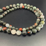 Natural African Blood Stone Bead 4-12mm Round Spacer Beads