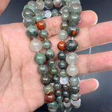 Natural African Blood Stone Bead 4-12mm Round Spacer Beads