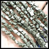 Pyrites Stone Chips for Charms Bracelets Making Accessories 4-6mm