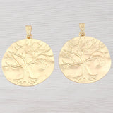 Antique Life Tree Moon Charms Pendants for Necklace Making