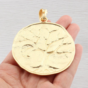 Antique Life Tree Moon Charms Pendants for Necklace Making
