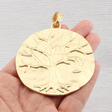 Antique Life Tree Moon Charms Pendants for Necklace Making