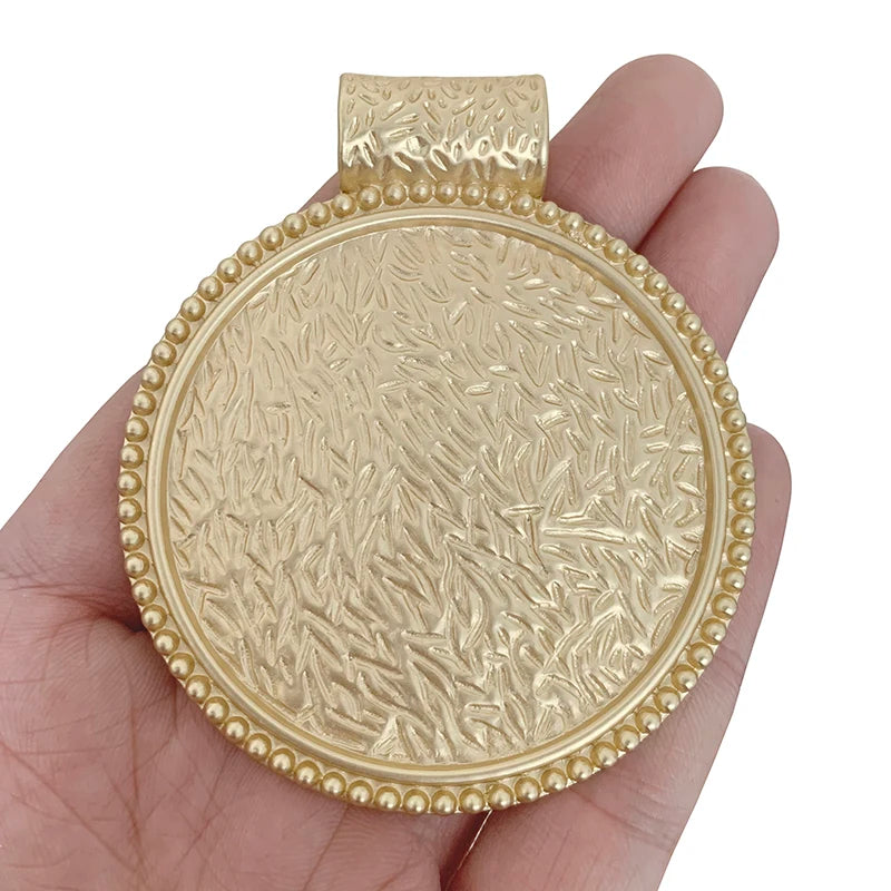 Large Boho Bohemia Round Charms for Jewelry Making