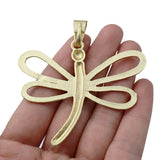 Large Hollow Filigree Dragonfly Charms Pendants for Necklace Making 68x66mm