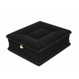 Velvet Necklace Chain Jewelry Display Storage Box Black