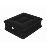 Velvet Necklace Chain Jewelry Display Storage Box Gift Black