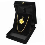 Velvet Necklace Chain Jewelry Display Storage Box Gift Black