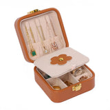 Travel Jewelry Storage Box Leather Organizer