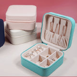 LVPAI Travel Jewelry Organizer PU Leather Portable Case Zipper