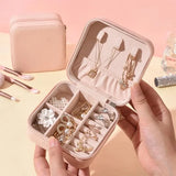 Portable Bridesmaid Jewelry Box Organizer Display Case