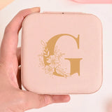 Portable Bridesmaid Jewelry Box Organizer Display Case