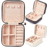 Portable Jewelry Box Organizer Travel Storage Case