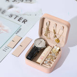Portable Travel Jewelry Box Organizer Necklace Earring Storage Case