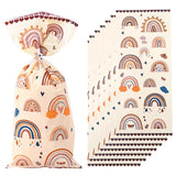 Rainbow Plastic Bags Flat Long Bags for DIY Treat Candy Pouches