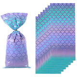 Rainbow Plastic Bags Flat Long Bags for DIY Treat Candy Pouches