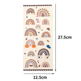 Rainbow Plastic Bags Flat Long Bags for DIY Treat Candy Pouches