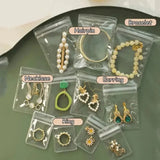 10/100pcs Thicken PVC Jewelry Bags Transparent Display Storage Pouches