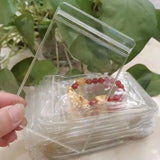 10/100pcs Thicken PVC Jewelry Bags Transparent Display Storage Pouches