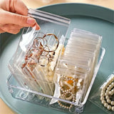 10/100pcs Thicken PVC Jewelry Bags Transparent Display Storage Pouches