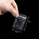 10/100pcs Thicken PVC Jewelry Bags Transparent Display Storage Pouches
