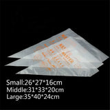 Disposable Pastry Decorating Bag & Cream Nozzles Set - Small & Large Sizes