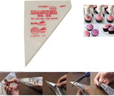 Disposable Pastry Decorating Bag & Cream Nozzles Set - Small & Large Sizes