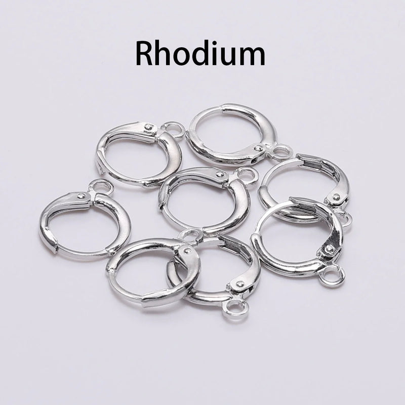 14x12mm Lever Earring Hooks Wire Settings Base Earrings Hoops Pack