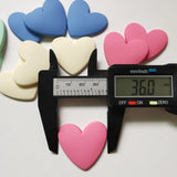 35mm Acrylic Macarons Heart Shaped Stickers Beads DIY Scrapbook Jewelry Making