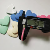 35mm Acrylic Macarons Heart Shaped Stickers Beads DIY Scrapbook Jewelry Making