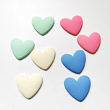 35mm Acrylic Macarons Heart Shaped Stickers Beads DIY Scrapbook Jewelry Making