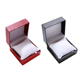 Leather Paper Watch Storage Box with Pillow Chain Jewelry Display