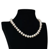10-11MM Short Freshwater Pearl Necklace, Full & Glossy, Natural Textured Shapes