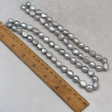 10-11mm Natural Baroque Freshwater Pearl Beads Gray DIY Earring Necklace