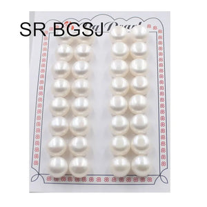 10-11mm 16Pairs Pink Purple Luster Natural Freshwater Pearl Beads