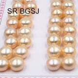 10-11mm 16Pairs Pink Purple Luster Natural Freshwater Pearl Beads
